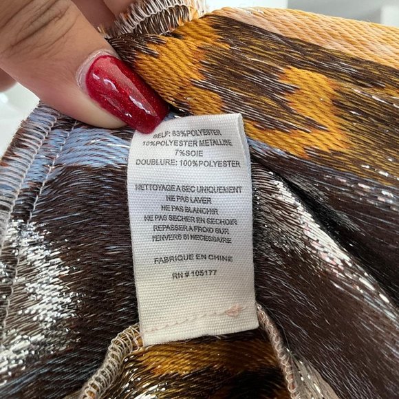 Ulla Johnson Women's Fontaine Midi Dress Ocean Jasper Asymmetric Multicolor Sz 4 - Picture 7 of 7